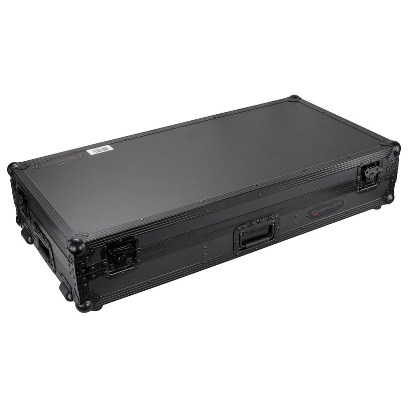 Odyssey FZ10CDJWXDBL Black Extra Deep 10″ Format DJ Mixer and Two Large Format Media Players Coffin Flight Case