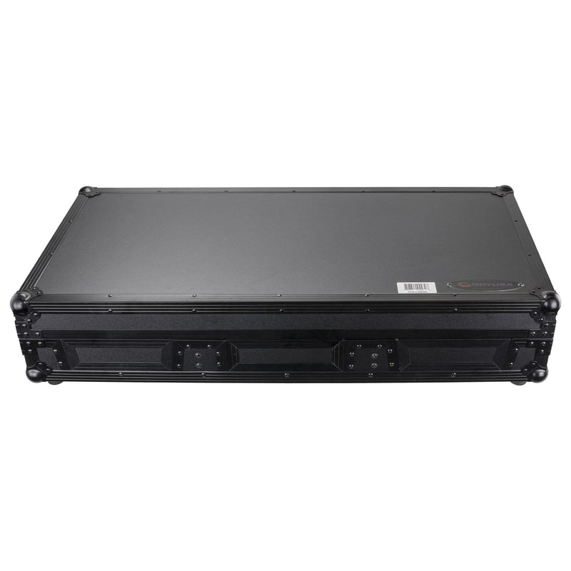 Odyssey FZ10CDJWXDBL Black Extra Deep 10″ Format DJ Mixer and Two Large Format Media Players Coffin Flight Case