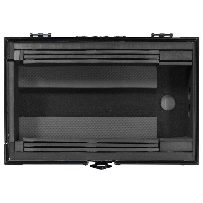 Odyssey FZ10MIXXDBL Universal Black 10″ Format DJ Mixer Flight Case w/Extra Deep Rear Compartment