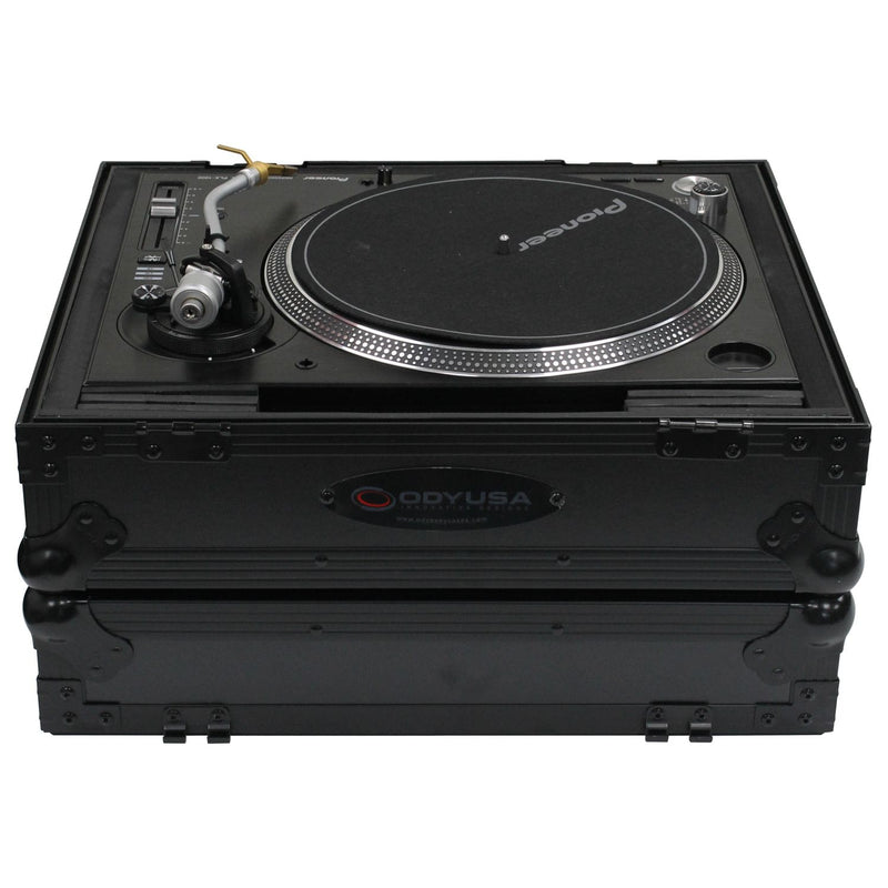 Odyssey FZ1200BL Flight-case universel noir pour platine vinyle
