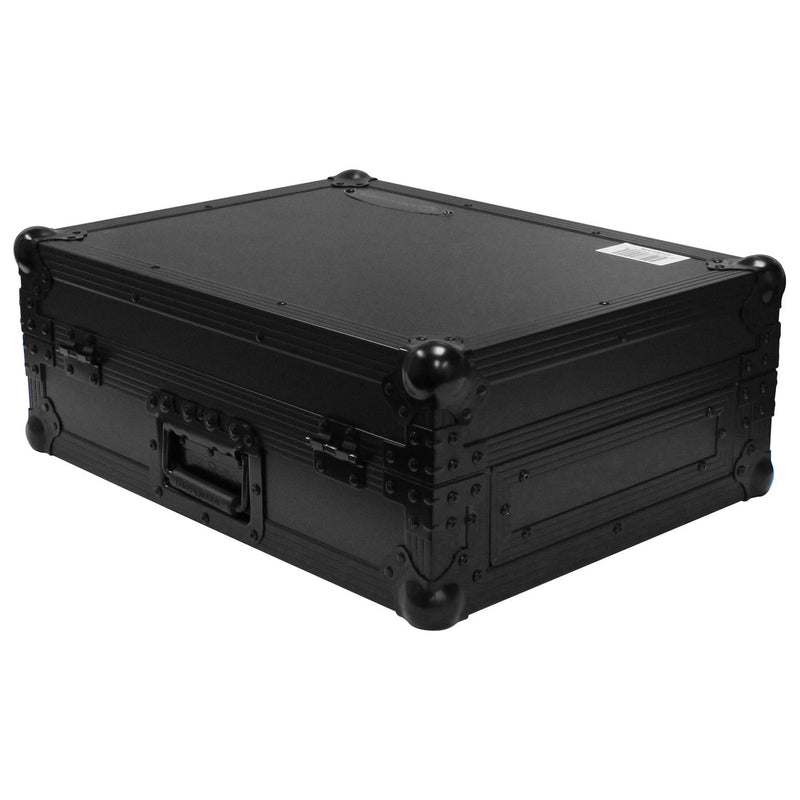 Odyssey FZ12MIXXDBL - Flight Case pour table de mixage DJ universel noir au format 12″ avec compartiment pour câbles arrière extra profond