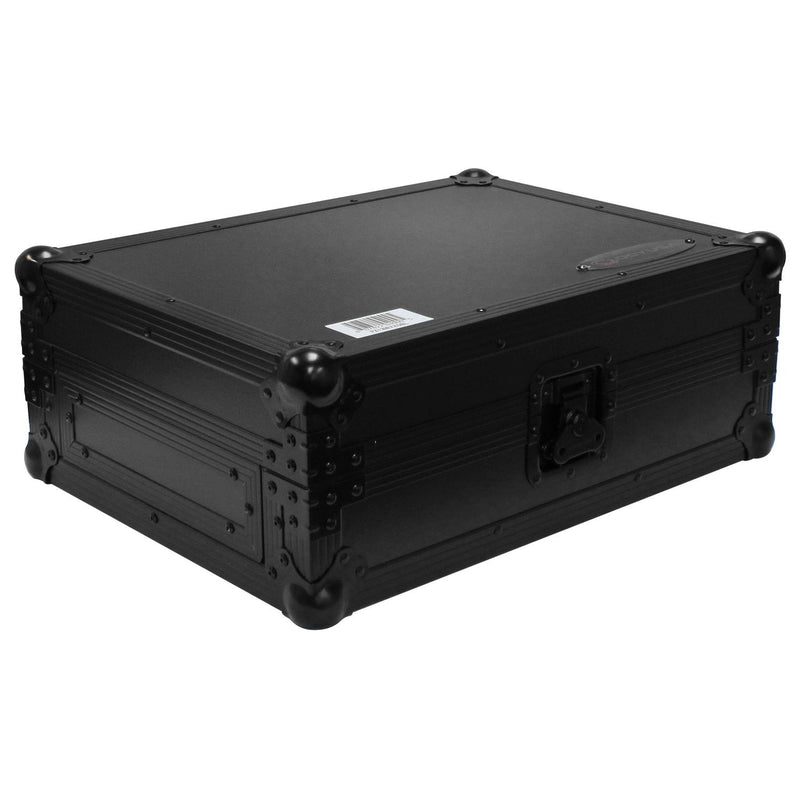 Odyssey FZ12MIXXDBL - Flight Case pour table de mixage DJ universel noir au format 12″ avec compartiment pour câbles arrière extra profond