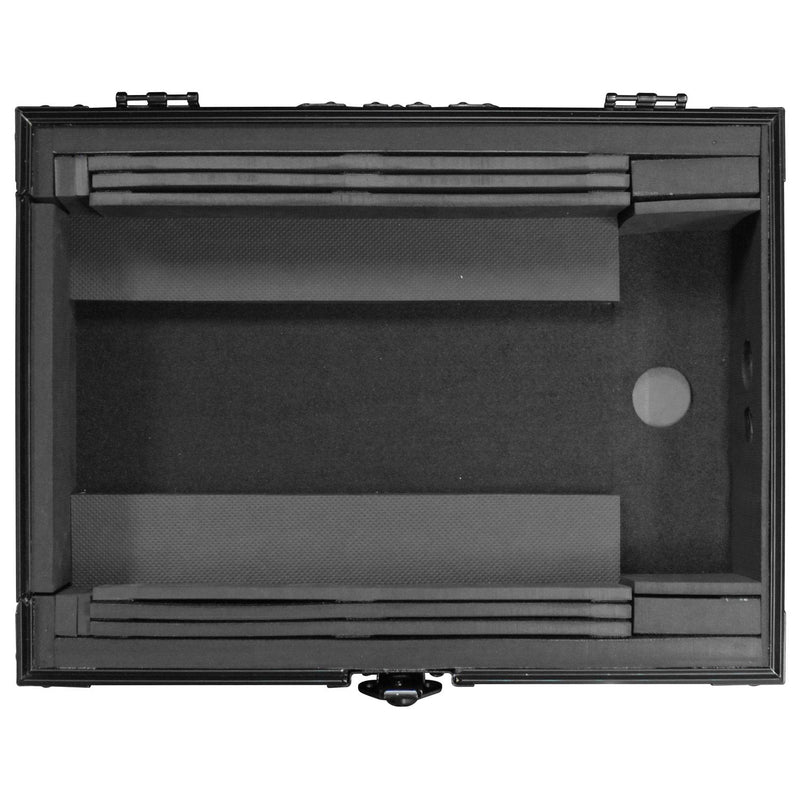 Odyssey FZ12MIXXDBL - Flight Case pour table de mixage DJ universel noir au format 12″ avec compartiment pour câbles arrière extra profond