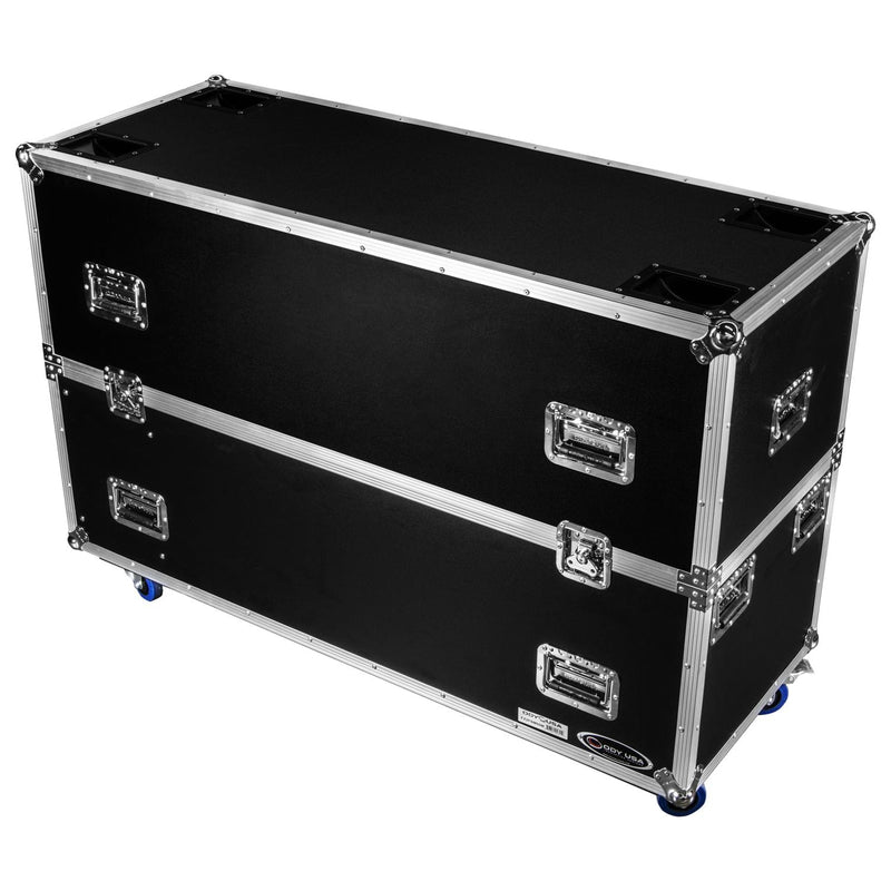 Odyssey FZ2FSM50W - Boîtier pour écran plat double 50-58″ avec roulettes