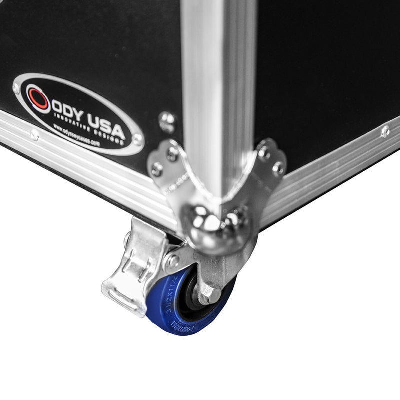 Odyssey FZ2FSM50W - Boîtier pour écran plat double 50-58″ avec roulettes