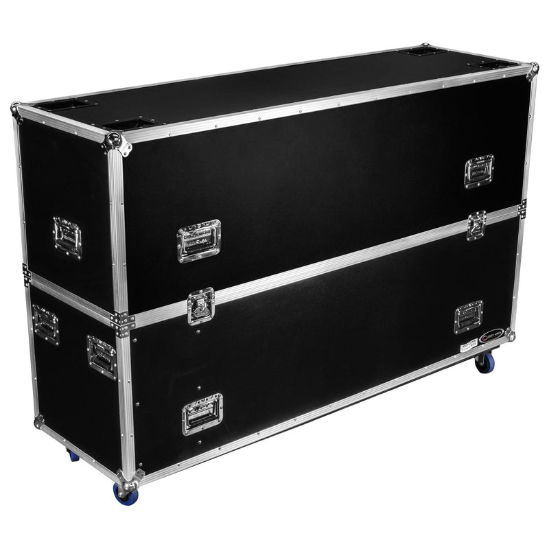 Odyssey FZ2FSM75W - Dual 75″ Flat Screen Monitor Case with Casters
