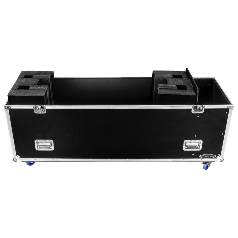 Odyssey FZ2FSM75W - Dual 75″ Flat Screen Monitor Case with Casters