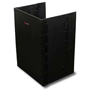 Odyssey FZF2636BL - Support pliable DJ noir 26″ de large x 36″ de haut