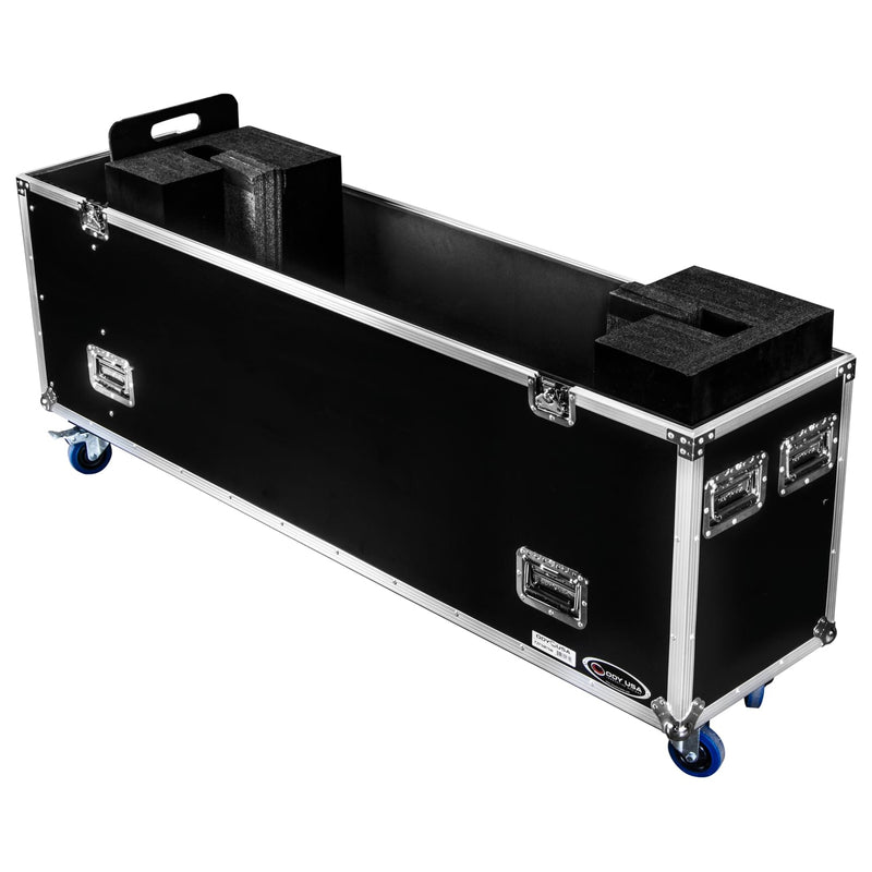 Odyssey FZFSM75W - Boîtier pour écran plat 75″ avec roulettes