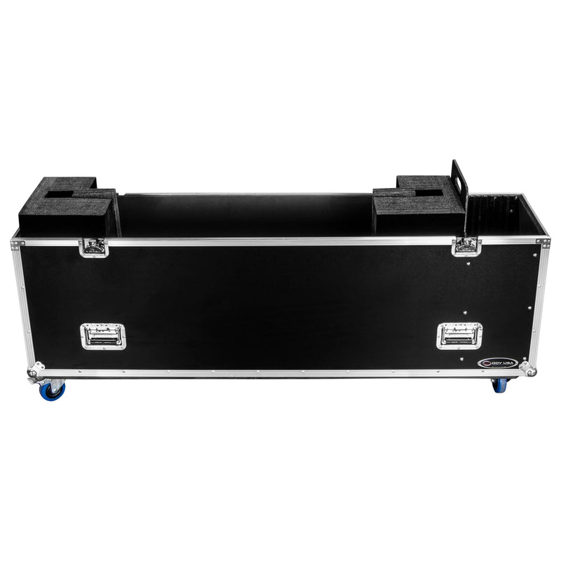 Odyssey FZFSM75W - Boîtier pour écran plat 75″ avec roulettes