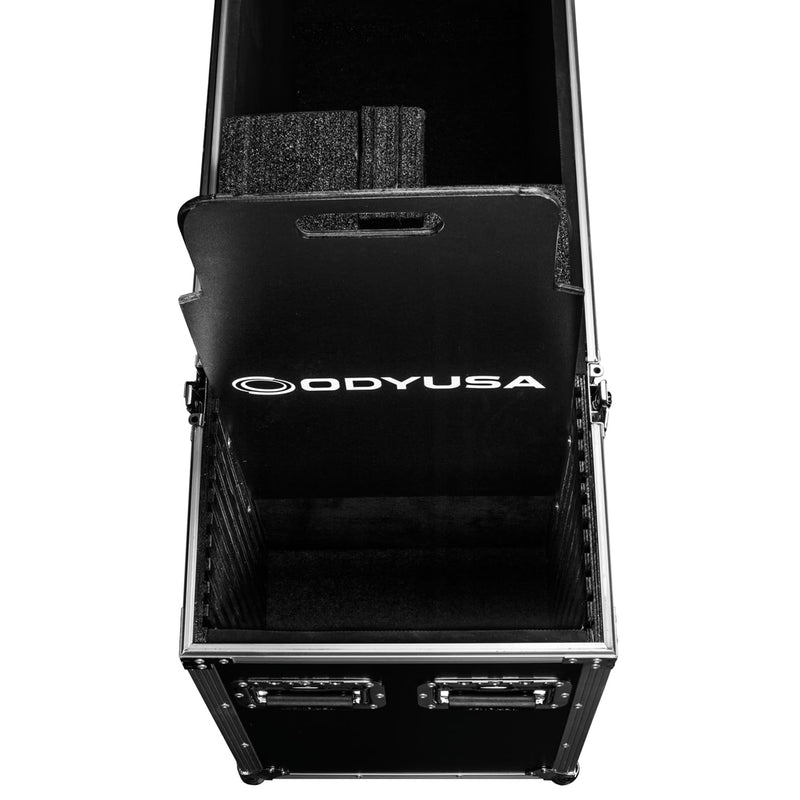 Odyssey FZFSM75W - Boîtier pour écran plat 75″ avec roulettes