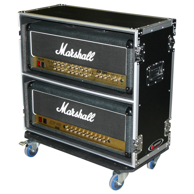 Odyssey FZGAMPHEAD2X2W - Flight-case pour tête d'ampli guitare double