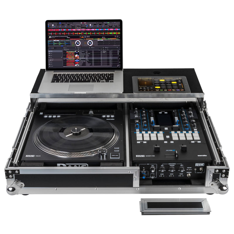 Odyssey FZGS1RA1272W Reversible Compact Rane Twelve and Rane Seventy/Seventy-Two Battle DJ Coffin Flight Case w/Glide Platform