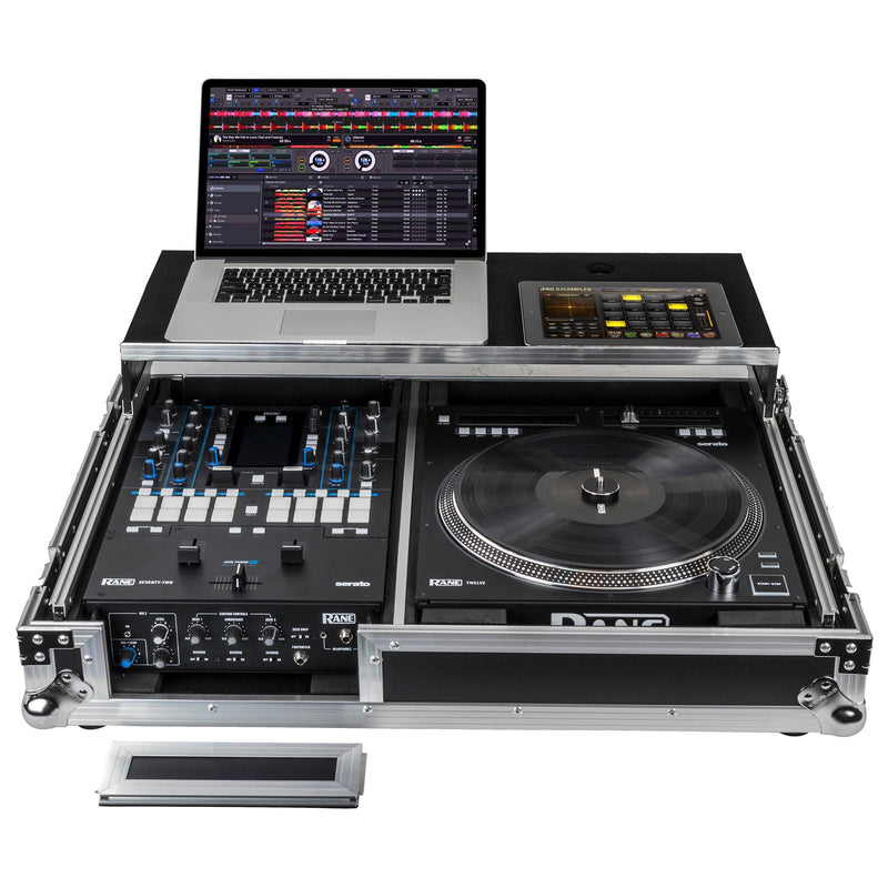 Odyssey FZGS1RA1272W Reversible Compact Rane Twelve and Rane Seventy/Seventy-Two Battle DJ Coffin Flight Case w/Glide Platform