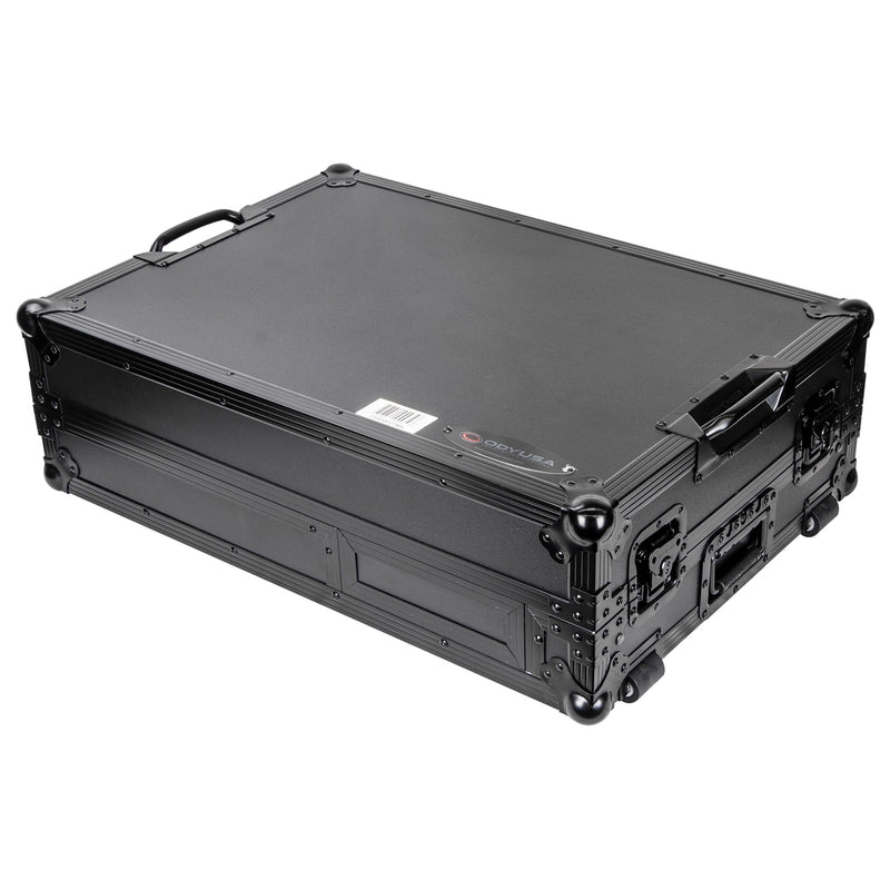 Odyssey FZGS1RA1272WBL Reversible Compact Rane Twelve and Rane Seventy/Seventy-Two Battle DJ Coffin Flight Case w/Glide Platform (Black)