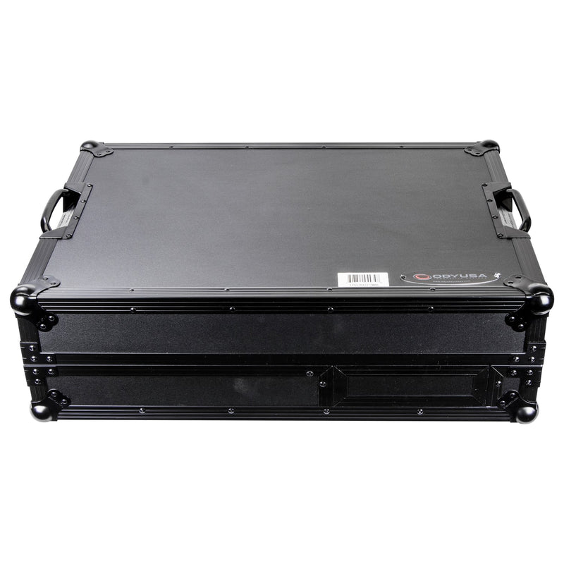 Odyssey FZGS1RA1272WBL Reversible Compact Rane Twelve and Rane Seventy/Seventy-Two Battle DJ Coffin Flight Case w/Glide Platform (Black)