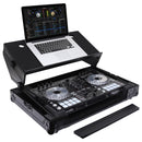 Odyssey FZGSADDJSR2BL - Black Pioneer DDJ-SR / DDJ-SR2 Flight Case with Angle Glide Platform