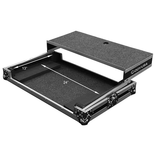 Odyssey FZGSDJC1L Universal Larger Size DJ Controller Flight Case w/Glide Platform - Medium/Large