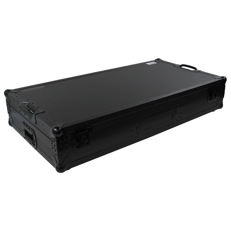 Odyssey FZGSLBM10WRBL Low Profile Format DJ Mixer and Two Battle Position Turntables Flight Coffin Case w/Wheels and Glide Platform - 10" (Black)