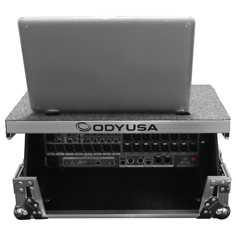 Odyssey FZGSMX1913 - Universal 13U Rack Mountable Mixer Flight Case with Glide Platform