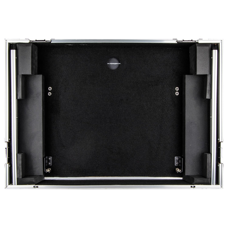 Odyssey FZGSPIDDJ8001 Pioneer DDJ-800 Flight Case w/Bottom 1U Rack Space and Glide Platform