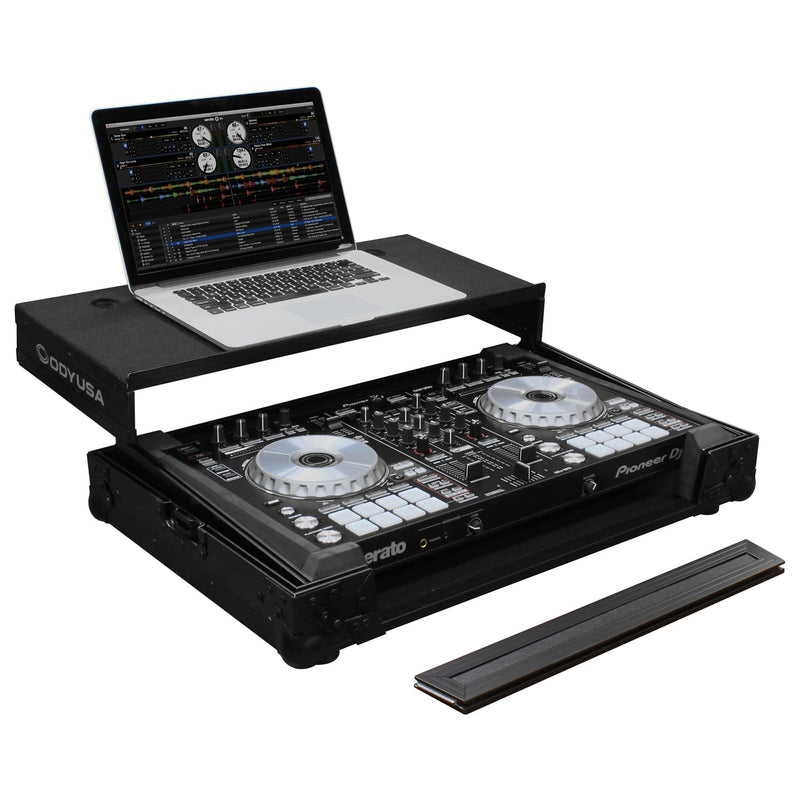 Odyssey FZGSPIDDJSR2BL Pioneer DDJ-SR2 Flight Case w/Glide Platform (Black)