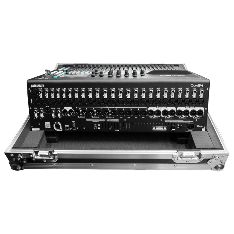 Odyssey FZQU24W - Allen & Heath QU-24 Mixing Console Flight Case with Wheels