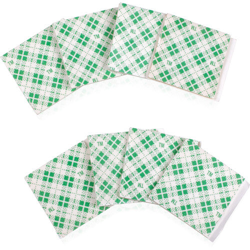 Gator GFW-ACPNL-ADHESIVE Carrés adhésifs double face pour montage de mousse acoustique 8 pièces