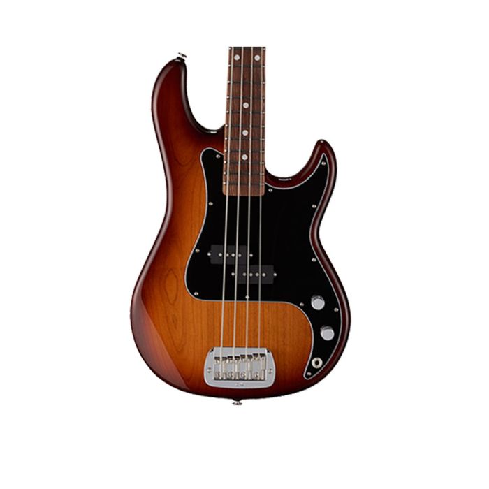 G&L FULLERTON DELUXE LB-100 - Electric Bass with Saddle Lock Bridge and Split Coil Pickup - Old School Tobacco Sunburst