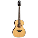 Luna GYPSY Muse Parlour Table en épicéa Guitare acoustique 6 cordes avec accordeur et sac - Naturel satiné 