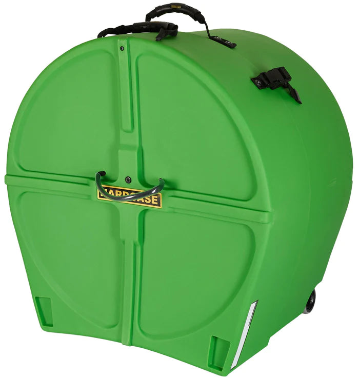 Hardcae HNP24BLG Bass Drum Case With Wheels (Light Green) - 24"