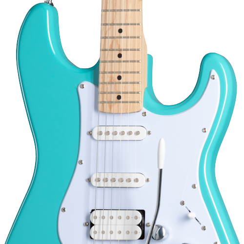 Kramer KF21TLCT Focus VT-211S Guitare électrique avec micros Kramer Alnico - Bleu sarcelle