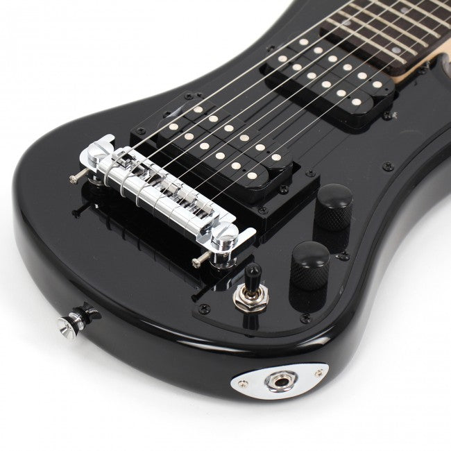 Hofner SHORTY DELUXE Short Scale Electric Guitar (Black)