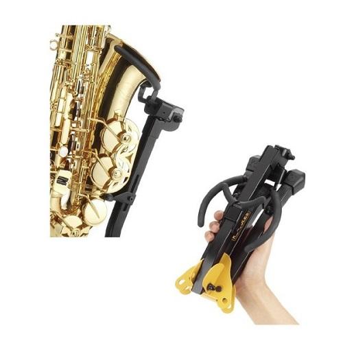 Hercules Ds630Bb Auto Grip Alto/tenor Sax Stand W/Bag - Red One Music