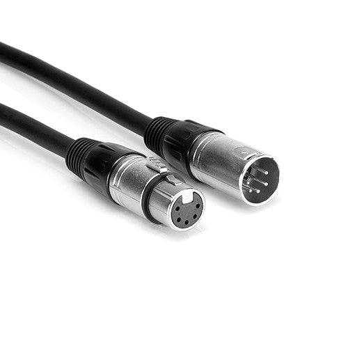 Câble Hosa DMX-100 DMX512 XLR 5 broches mâle vers femelle (100')