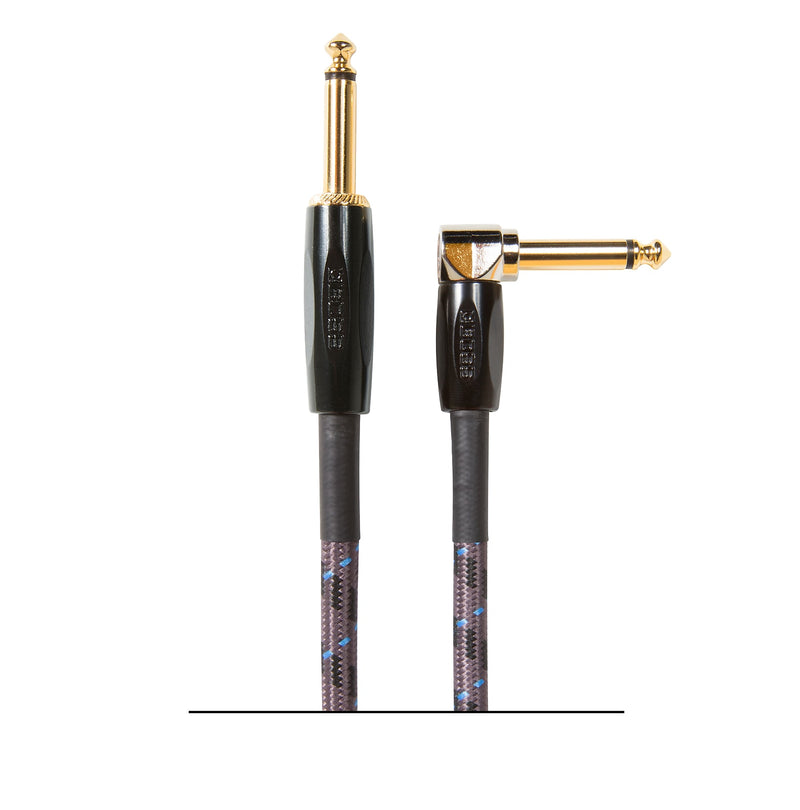 Boss BIC-25A Angled To Straight 1/4" Instrument Cable - 25FT