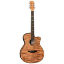 Luna HT EXM GCE High Tide Exotic Grand Concert Acoustic/Electric Guitar (Satin Natural)