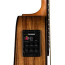 Luna HT KOA GCE High Tide KOA Grand Concert Acoustic/Electric Guitar (Satin Natural)