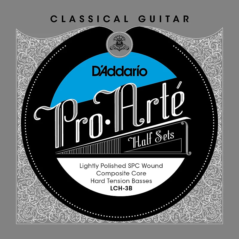 D'Addario LCH-3B Pro-Arte Classical Guitar Half Set - Hard Tension