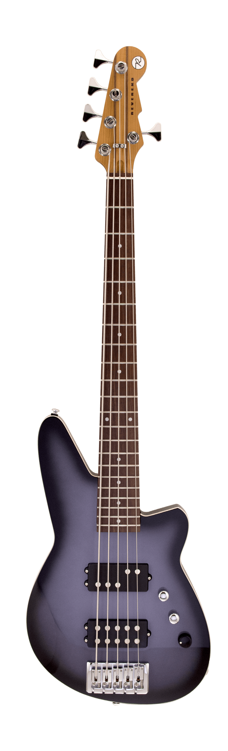 Guitare basse électrique Reverend MERCALLI 5 (Periwinkle Burst)