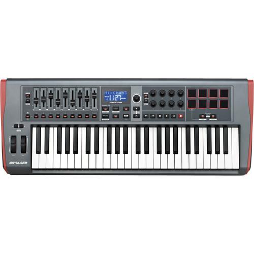 Novation Impulse 49 Usb Midi Keyboard Controller - Red One Music
