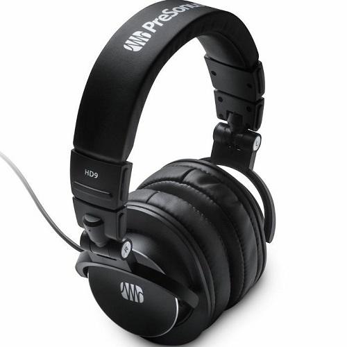 Presonus HD9 Professional Over-Ear Monitoring Headphones Closed Back - Red One Music