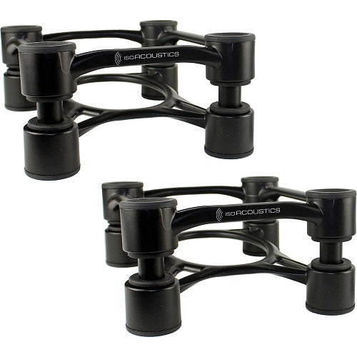 IsoAcoustics Aperta Speaker Stands Pair (Black) - Red One Music