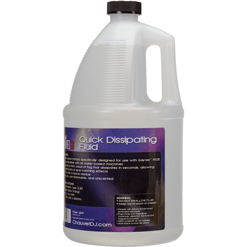 Chauvet Qdf  Water-Based Formula Specifically Designed For Use With The Geyser Family Of Foggers - Red One Music