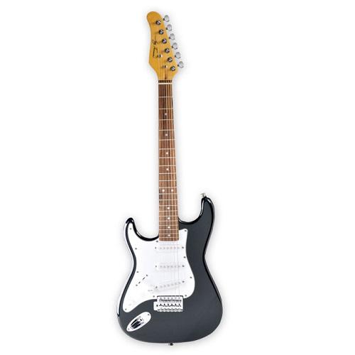 Jay Turser JT-30-LH-BK Left-Handed 3/4 Black Electric Guitar - Red One Music