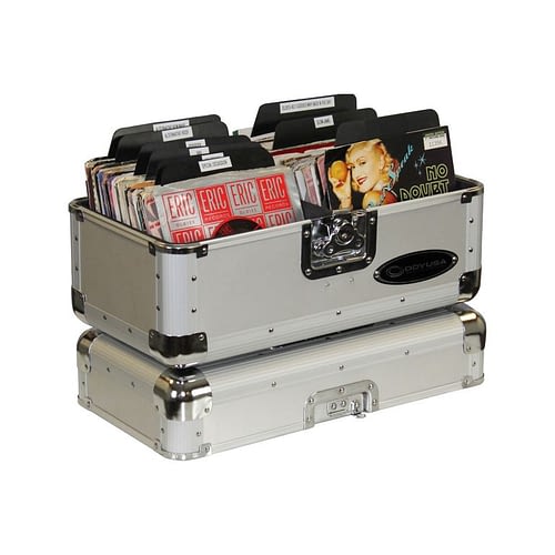 Odyssey K45120SIL - KROM Series Silver Record / Utility Case for 120 7″ Vinyl Records