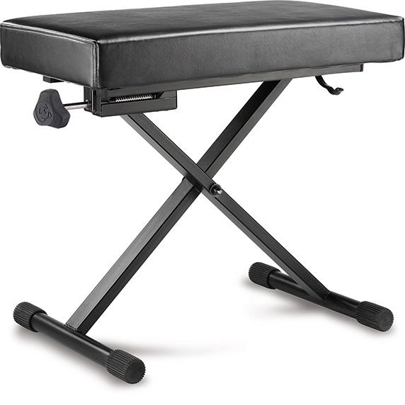 Hercules Kb200B Ez Height Adjustable Keyboard Bench - Red One Music