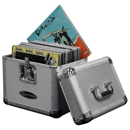 Odyssey KLP1SIL KROM Series Record/Utility Case for 70 12″ Vinyl Records & LPs (Silver)