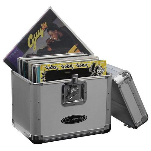 Odyssey KLP1SIL KROM Series Record/Utility Case for 70 12″ Vinyl Records & LPs (Silver)