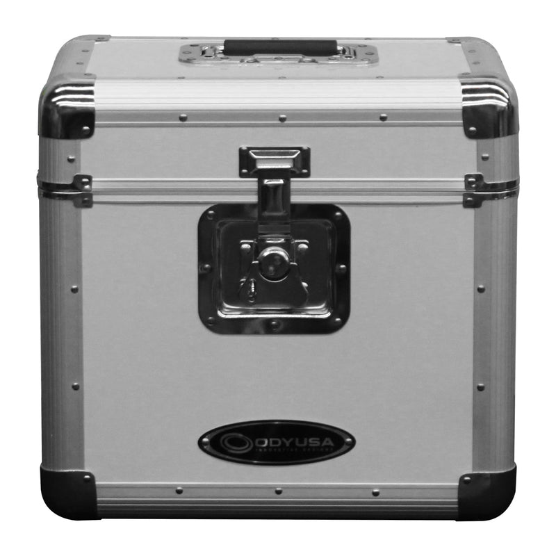 Odyssey KLP2SIL KROM Series Stackable Record/Utility Case for 70 12″ Vinyl Records & LPs (Silver)